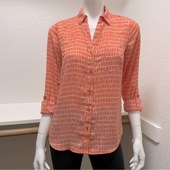 🆕The Limited Ashton button up, roll sleeve Autumn Shirt Sz XS - Picture 1 of 10